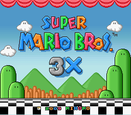 Super Mario Bros 3X Title Screen